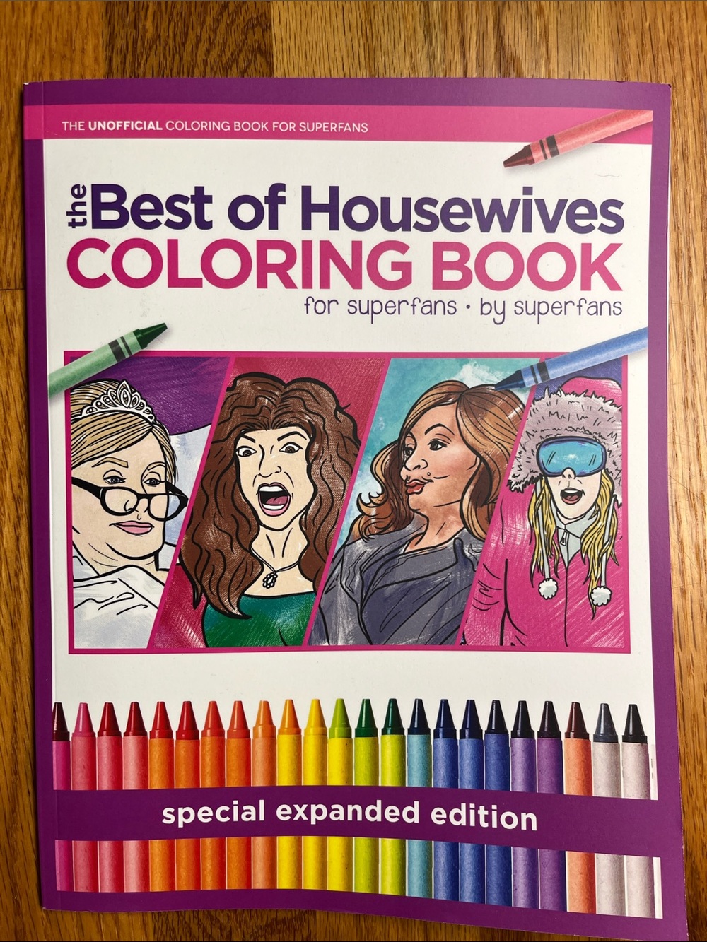 The Best of Housewives Coloring Book - Purple Cover
